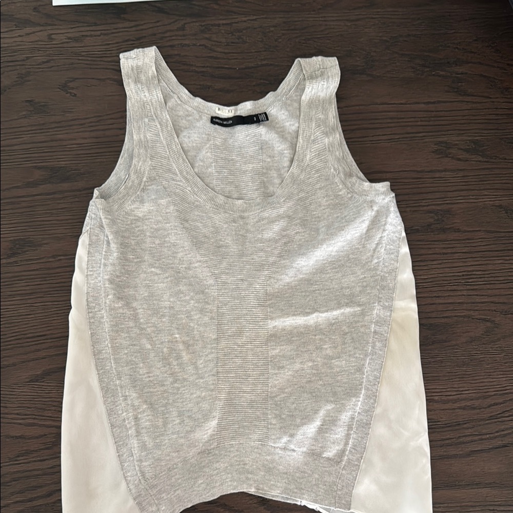 Karen Millen Gray Sleeveless Tank Top